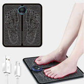 RECHARGEABLE EMS FOOT MASSAGER MAT, MUSCLE STIMULATOR, SIMULATED MASSAGE THERAPY FOR FOOT DRUG-FREE PAIN RELIEF