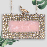PINK ACRYLIC CLUTCH-0067