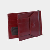 uniHOOF Slim Wallet | Genuine Leather Slim Wallet | Thin Front Pocket Wallet Sleeve Card Holder for Men | Slim Brown Wallet (Brown)