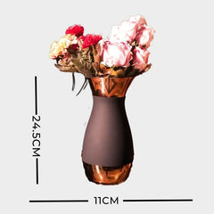 uniHOOF ANTIQUE COLOSSAL GOLD BLACK VASE | Vase For Home Decor | Gift Ideas | Decorative Vase