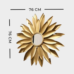 DAZZLING PETAL MIRROR WALL HANGING