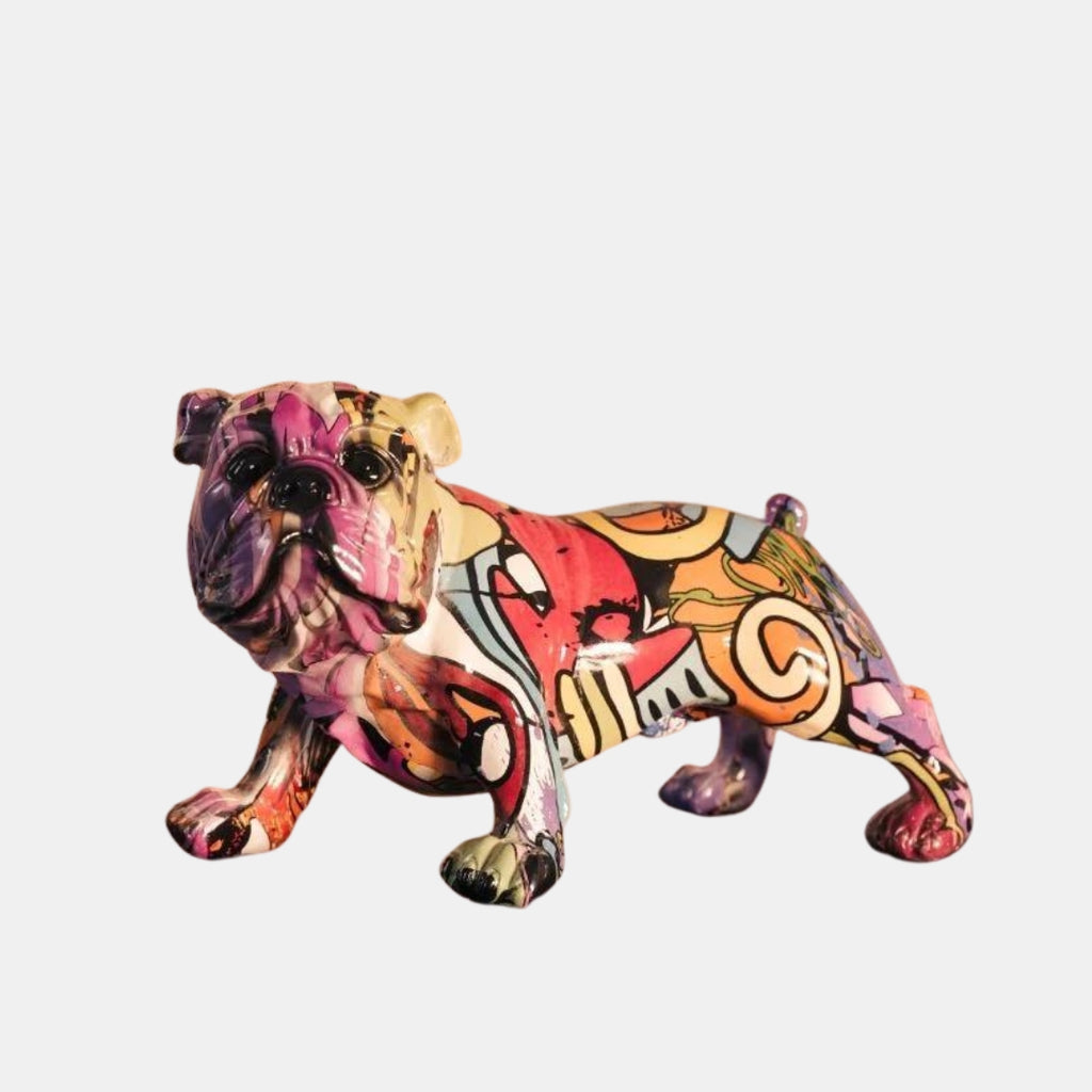 THE MULTICOLOR DOG FIGURINE