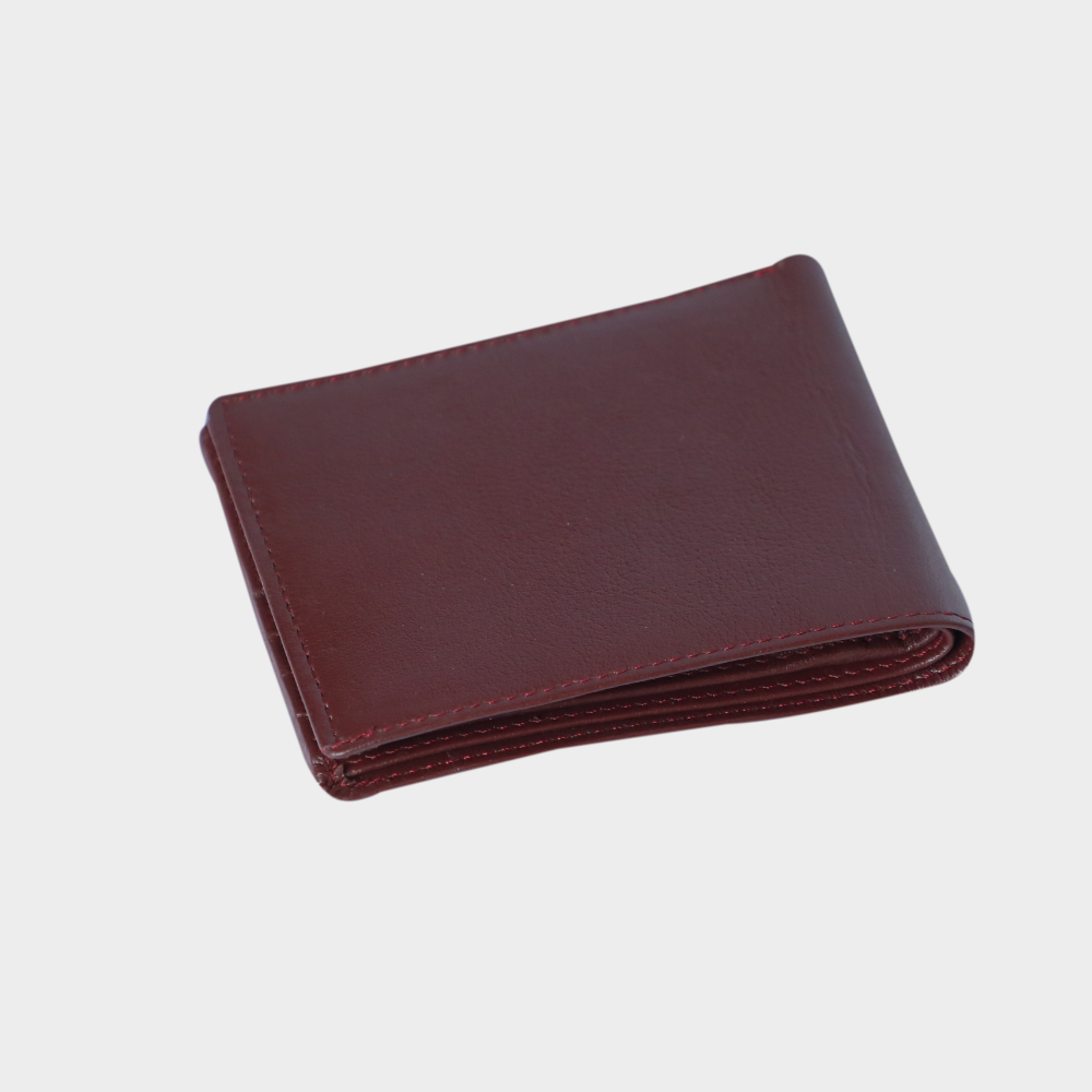 uniHOOF Bifold Minimalist Wallet | Small Leather Wallet for Men | Minimalist Wallet & Thin Wallet | Leather Wallet For Men | Slim Wallet For Men | Wallet For Office (brown)