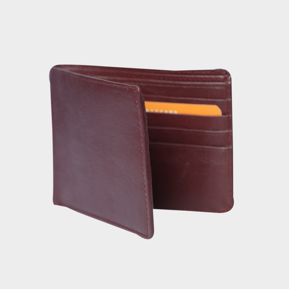 uniHOOF Bifold Minimalist Wallet | Small Leather Wallet for Men | Minimalist Wallet & Thin Wallet | Leather Wallet For Men | Slim Wallet For Men | Wallet For Office (brown)
