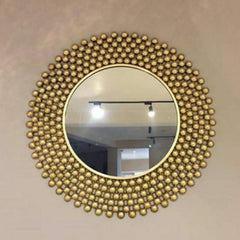 CONTEMPORARY STYLE IRON WALL HANGING MIRROR