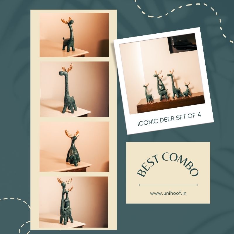 ICONIC DEER SET OF 4