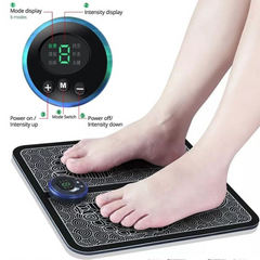 RECHARGEABLE EMS FOOT MASSAGER MAT, MUSCLE STIMULATOR, SIMULATED MASSAGE THERAPY FOR FOOT DRUG-FREE PAIN RELIEF