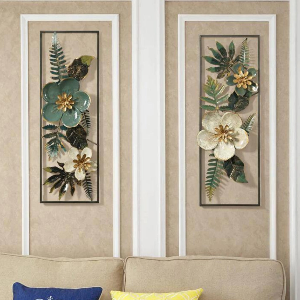 ELEGANT FLOWER IRON WALL HANGING SIMPLE TO HANG