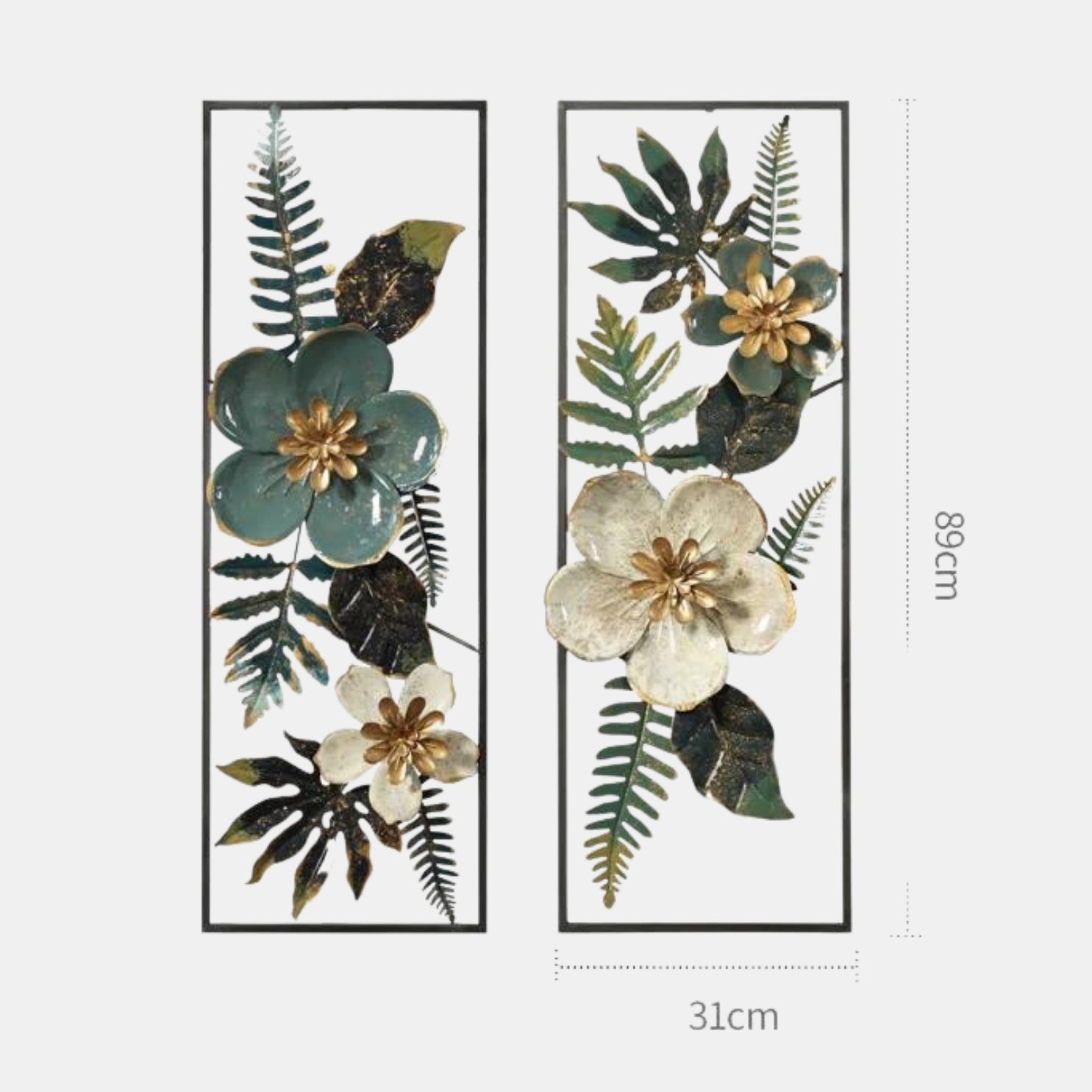 ELEGANT FLOWER IRON WALL HANGING SIMPLE TO HANG