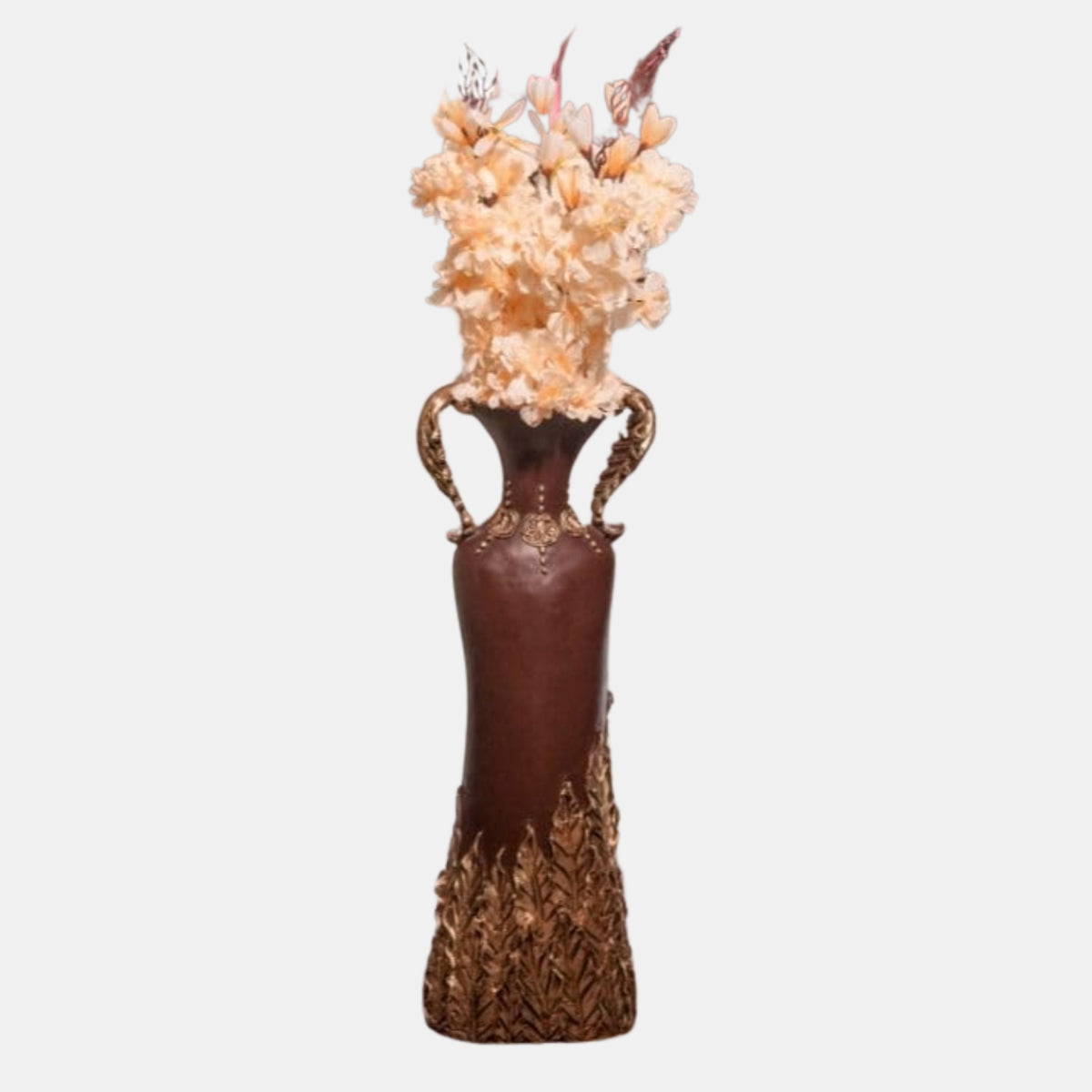 ICONIC LEAF SHAPE HANDLE VASE | Aesthetic Vase For Home | Vase for Office | Vase for Home | Leaf Shape Handle Vase