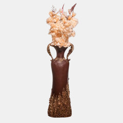 ICONIC LEAF SHAPE HANDLE VASE | Aesthetic Vase For Home | Vase for Office | Vase for Home | Leaf Shape Handle Vase