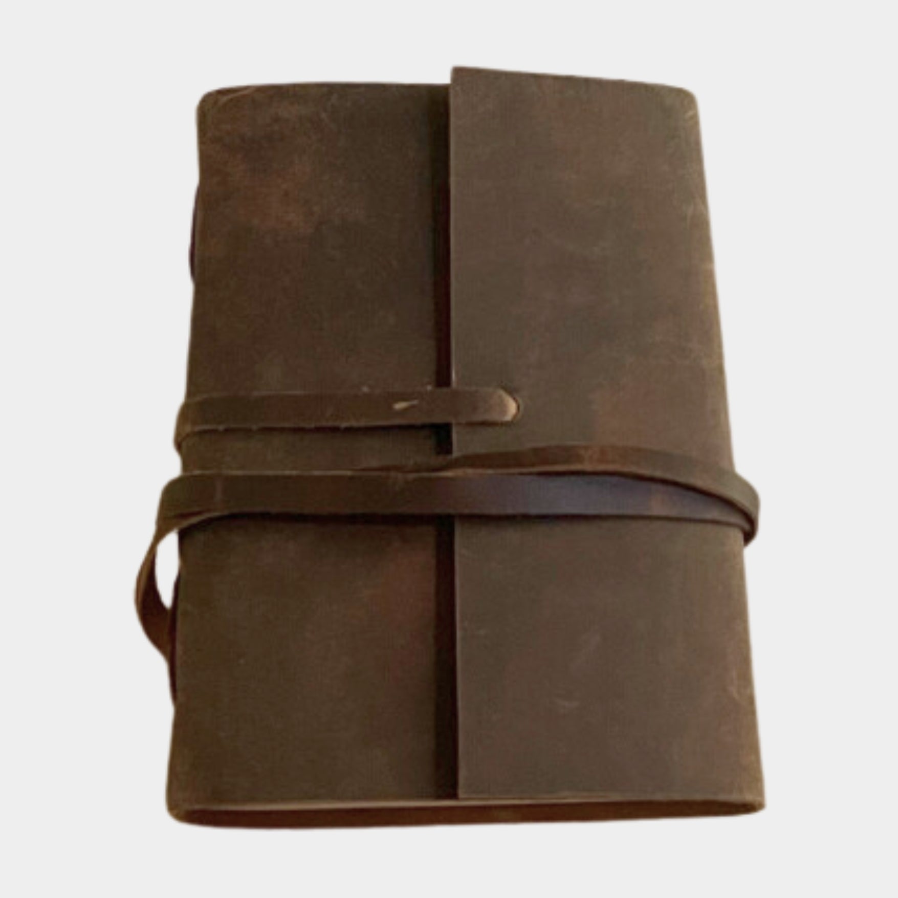 uniHOOF Leather Bound Journal | Real Leather Embossed Brown | Perfect Leather Journal Diary | uniHOOF Handmade Leather Journal Diary