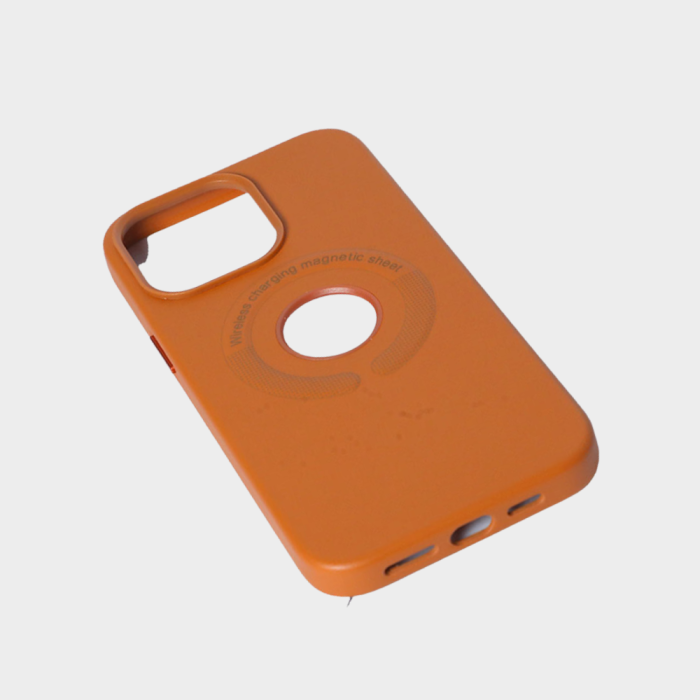 LEATHER MAGSAFE CASE (LIGHT BROWN) 14 PRO MAX