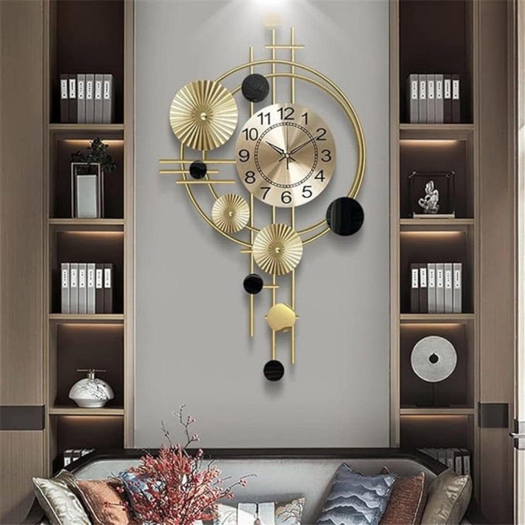 METAL VERTICAL WALL CLOCK