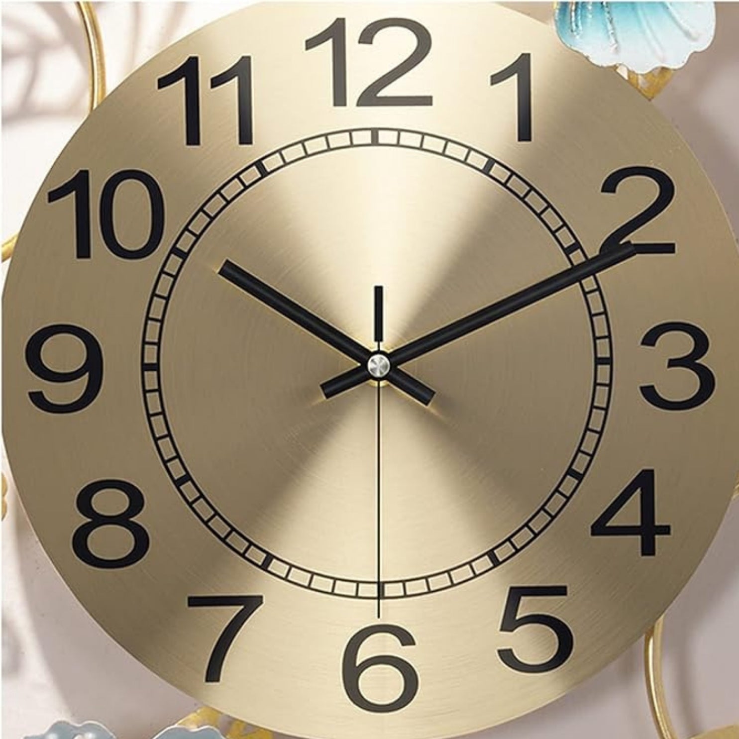 METALLIC BUTTERFLY RING DESIGNER CLOCK
