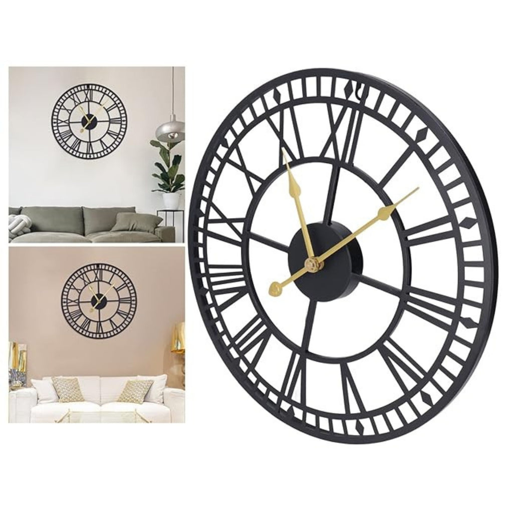 ROMAN DESIGN METAL WALL CLOCK FOR HOME