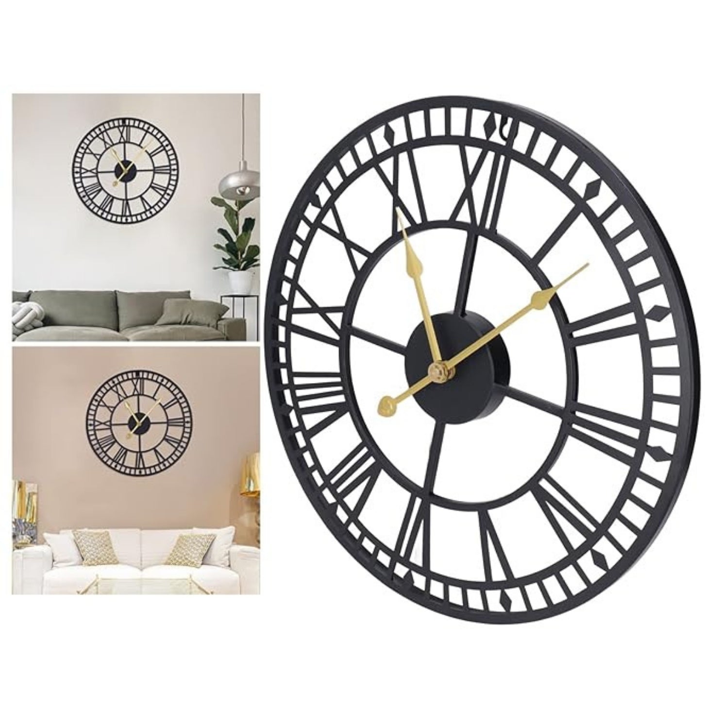ROMAN DESIGN METAL WALL CLOCK FOR HOME