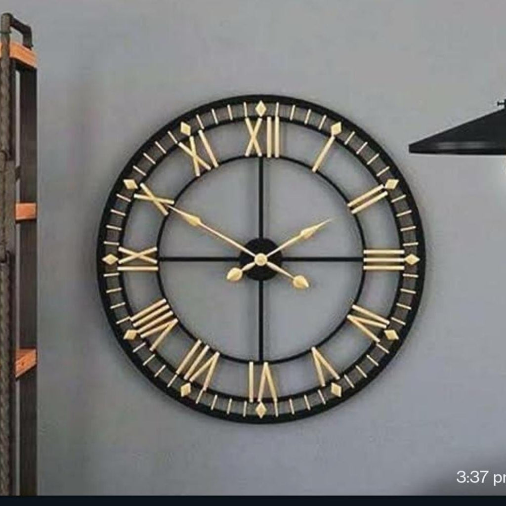 ROMAN DESIGN METAL WALL CLOCK FOR HOME