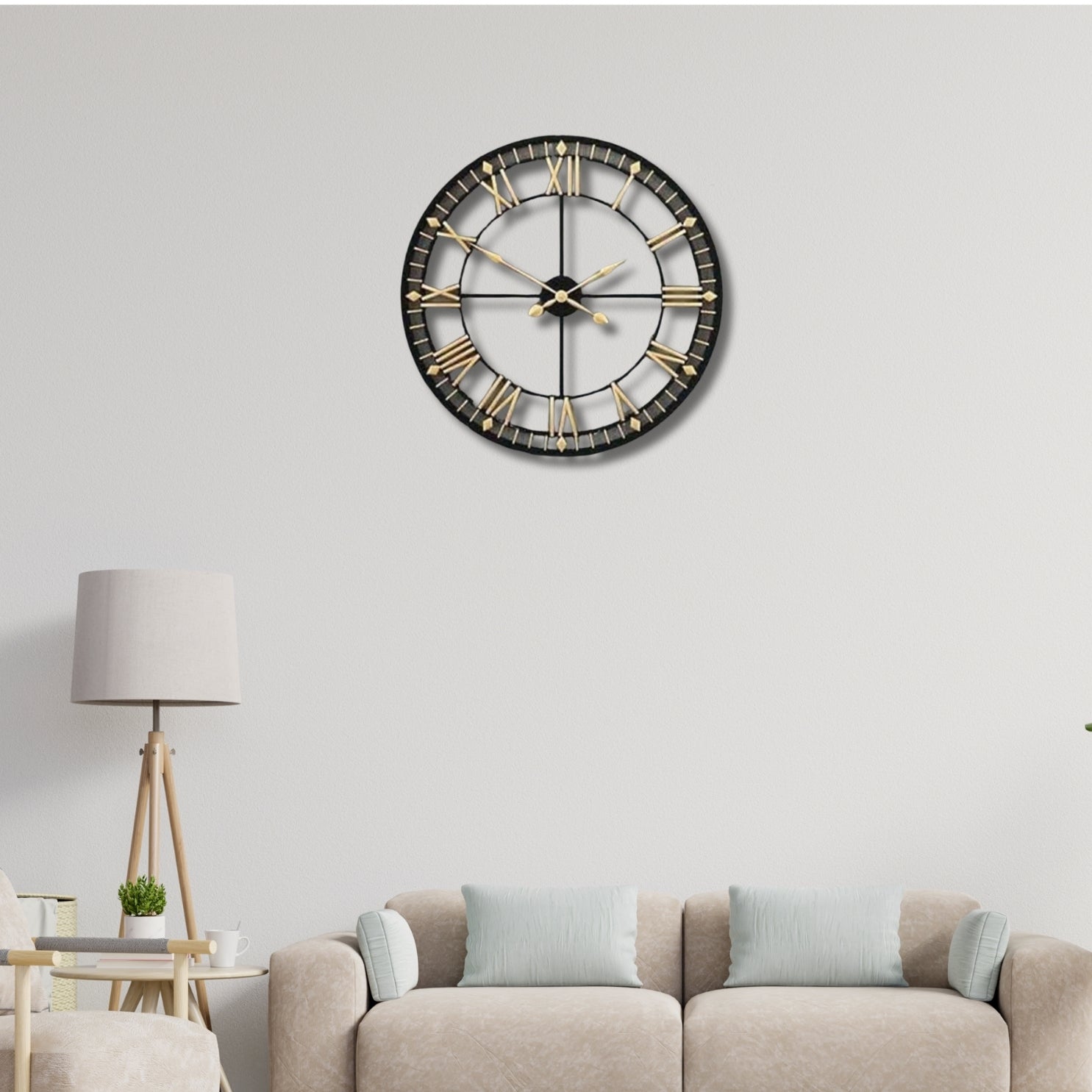 ROMAN DESIGN METAL WALL CLOCK FOR HOME