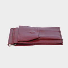 uniHOOF Slim Wallet | Genuine Leather Slim Wallet | Thin Front Pocket Wallet Sleeve Card Holder for Men | Slim Brown Wallet (Brown)