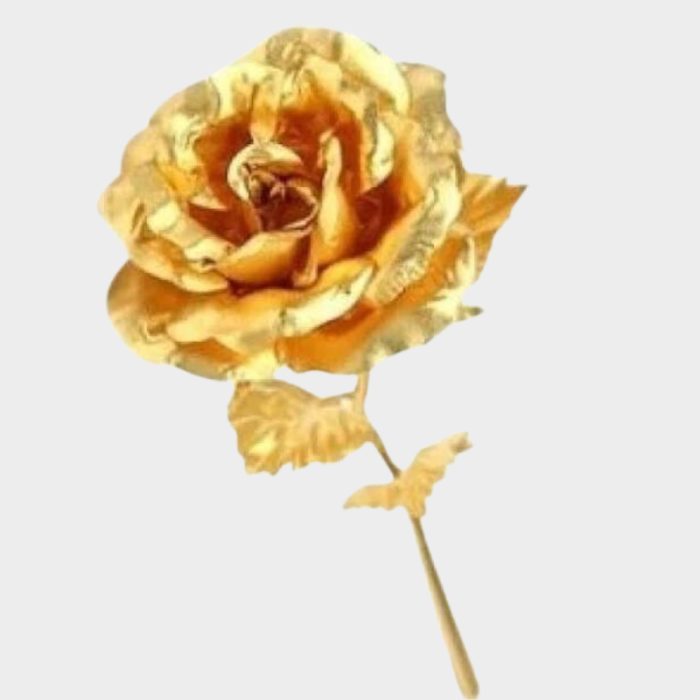 uniHOOF GOLD ROSE | Valentine Day Special Artificial Gold Rose for Couples | Gift for Couple | (Gold Rose)