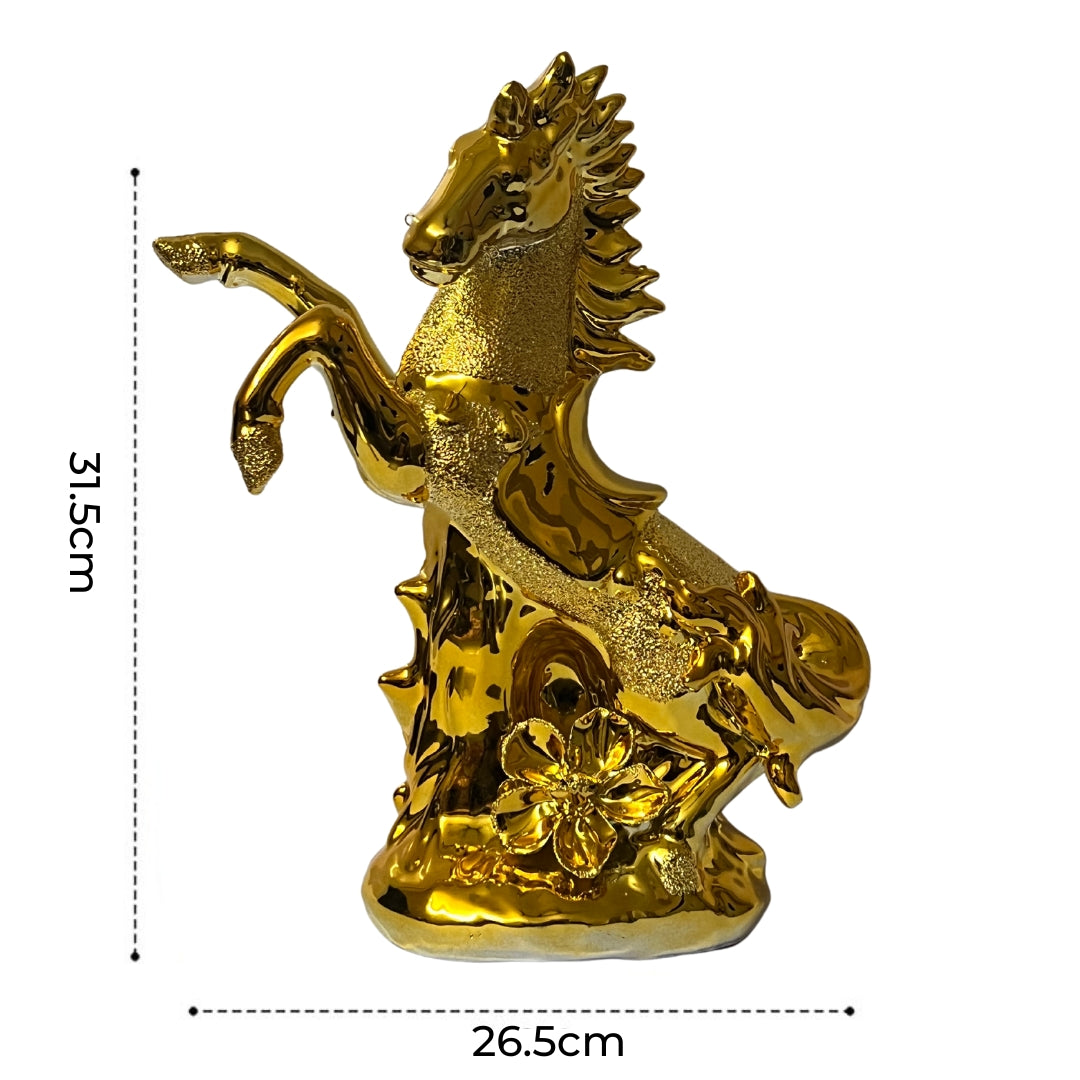 Happy faux Gold Horse