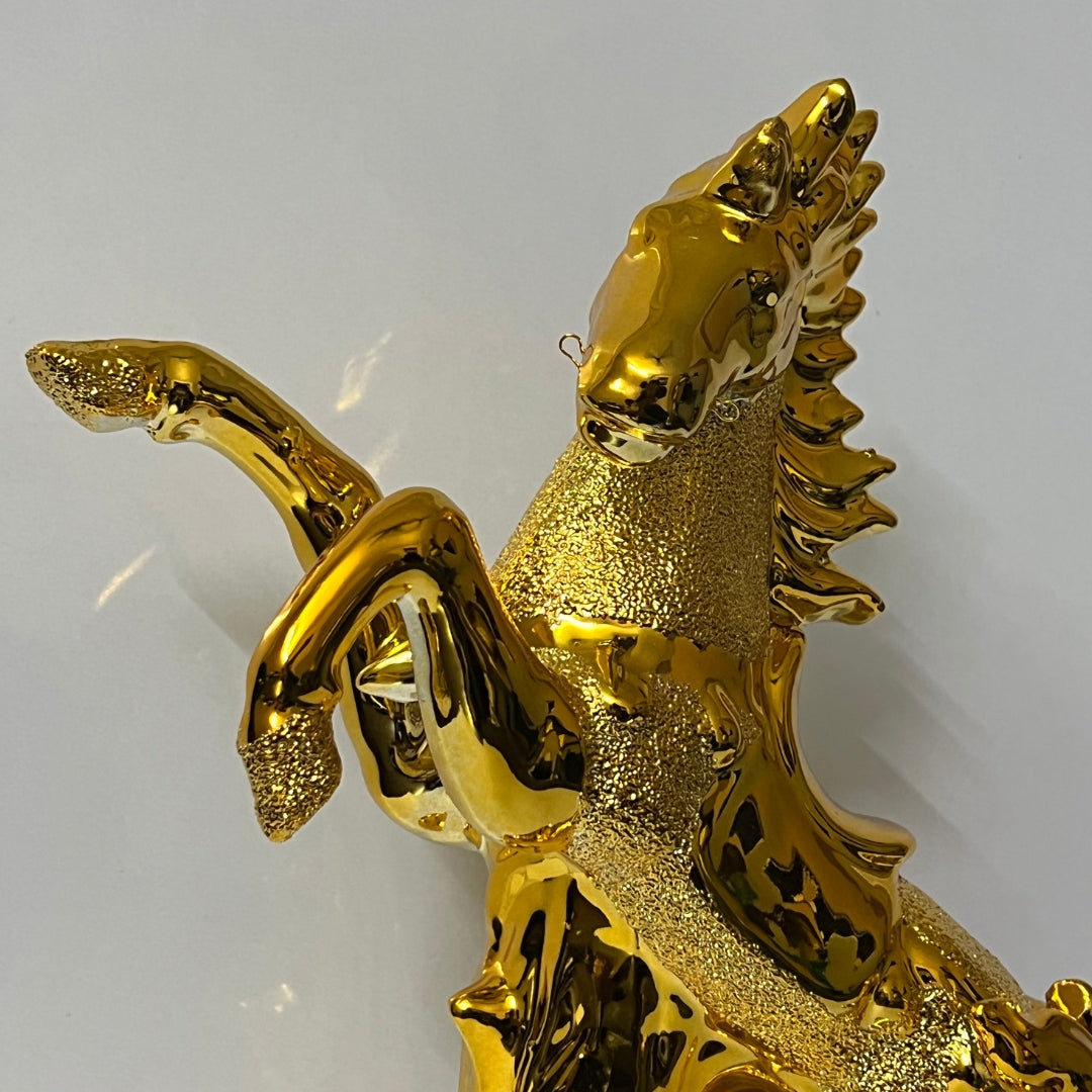 Happy faux Gold Horse