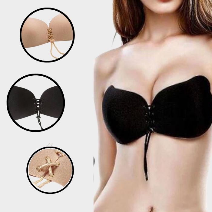 Lycra Kiss Bra Strapless Sticky Invisible Push up Bra, Plain at Rs  130/piece in New Delhi