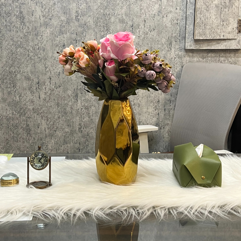 FAUX GOLD PLATED ICONIC VASE