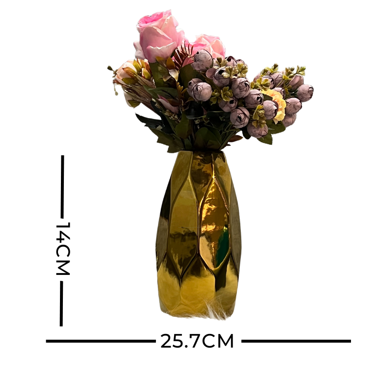 FAUX GOLD PLATED ICONIC VASE
