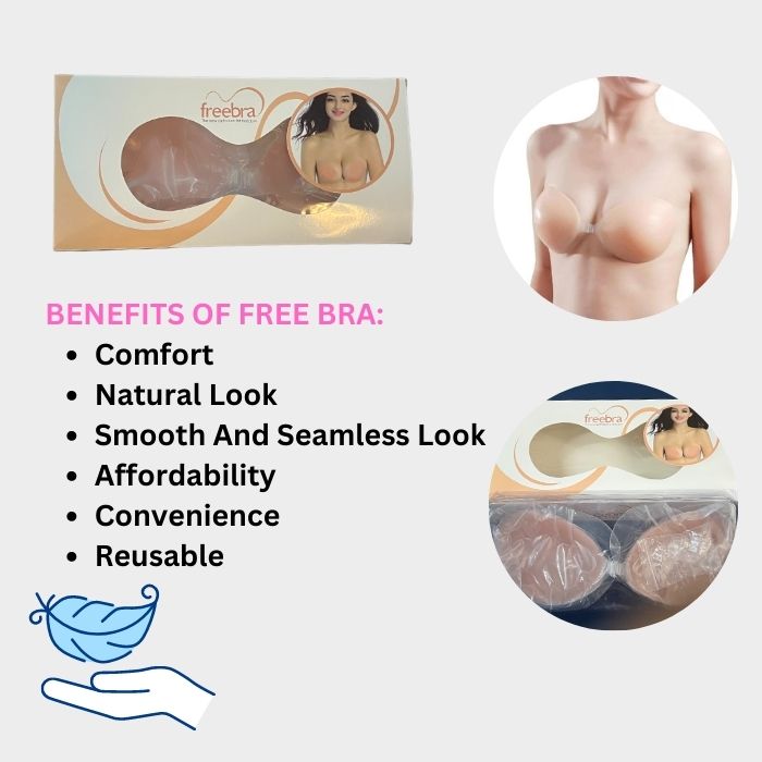 SILICONE STICKY BRA INVISIBLE PUSH UP BRA | STRAPLESS BACKLESS BRA FOR WOMEN | FREE BRA
