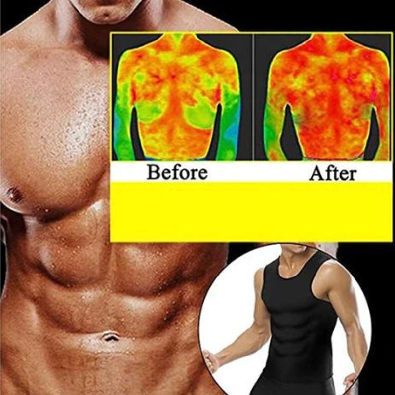 SWEAT SHAPEWEAR VEST BELT FOR MEN, POLYMER SHAPEWEAR, WORKOUT FOR WEIGHT LOSS WAIST BODY SLIMMING, TRAINER VEST