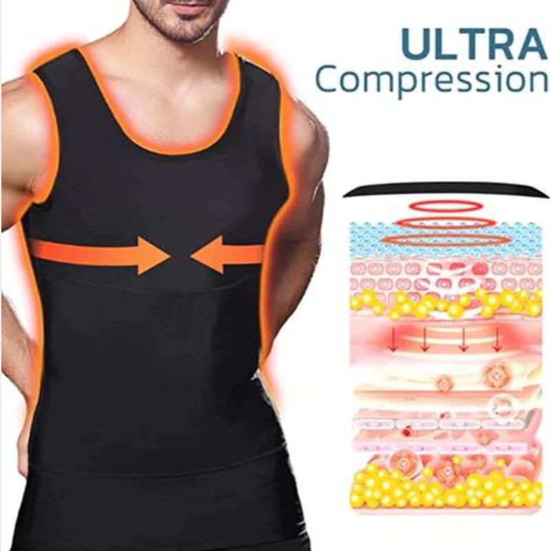 SWEAT SHAPEWEAR VEST BELT FOR MEN, POLYMER SHAPEWEAR, WORKOUT FOR WEIGHT LOSS WAIST BODY SLIMMING, TRAINER VEST
