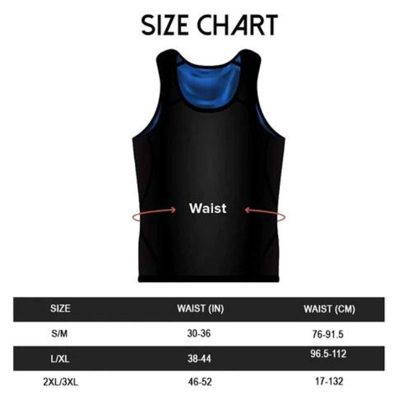 SWEAT SHAPEWEAR VEST BELT FOR MEN, POLYMER SHAPEWEAR, WORKOUT FOR WEIGHT LOSS WAIST BODY SLIMMING, TRAINER VEST