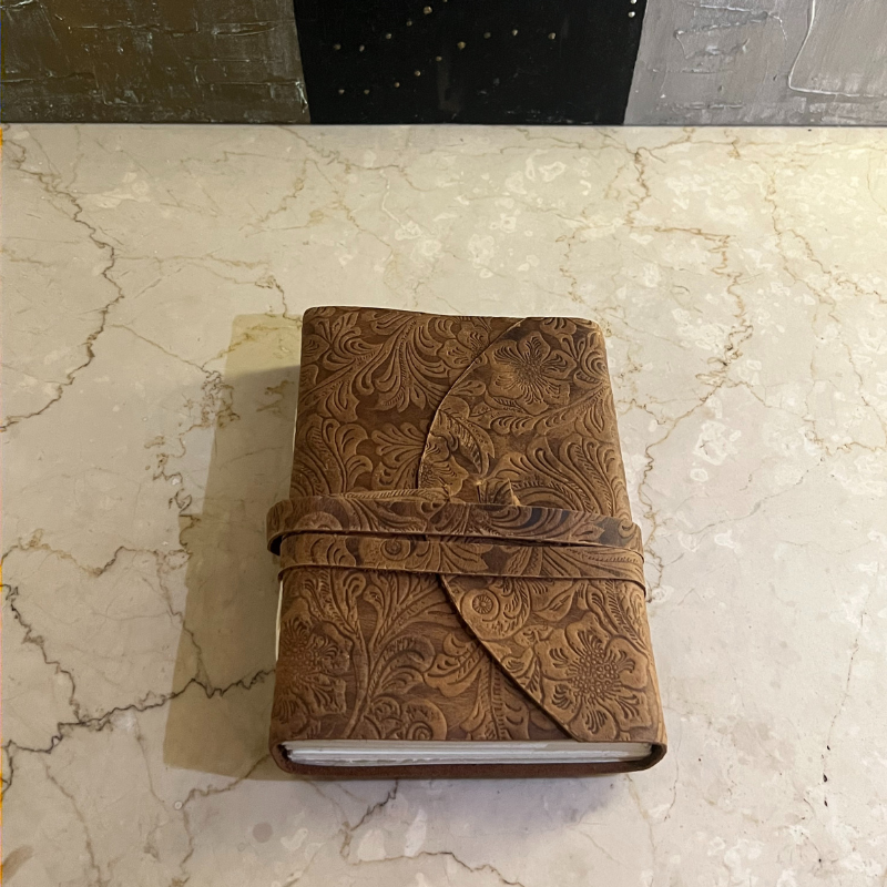Oakwood Brown Leather Journal | Handmade Leather Journal Diary |  Perfect Leather Journal Diary | Handmade Paper