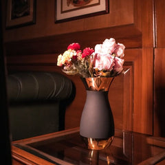 uniHOOF ANTIQUE COLOSSAL GOLD BLACK VASE | Vase For Home Decor | Gift Ideas | Decorative Vase
