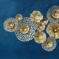 GOLDEN FLOWER WALL HANGING