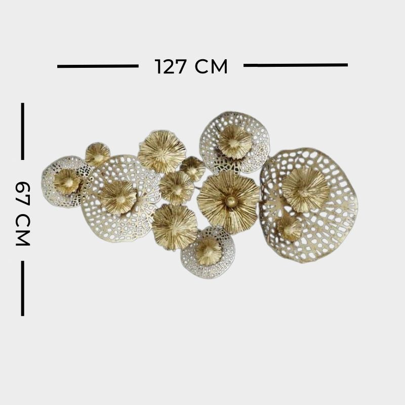 GOLDEN FLOWER WALL HANGING