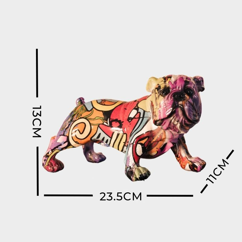 THE MULTICOLOR DOG FIGURINE