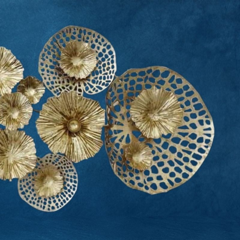 GOLDEN FLOWER WALL HANGING